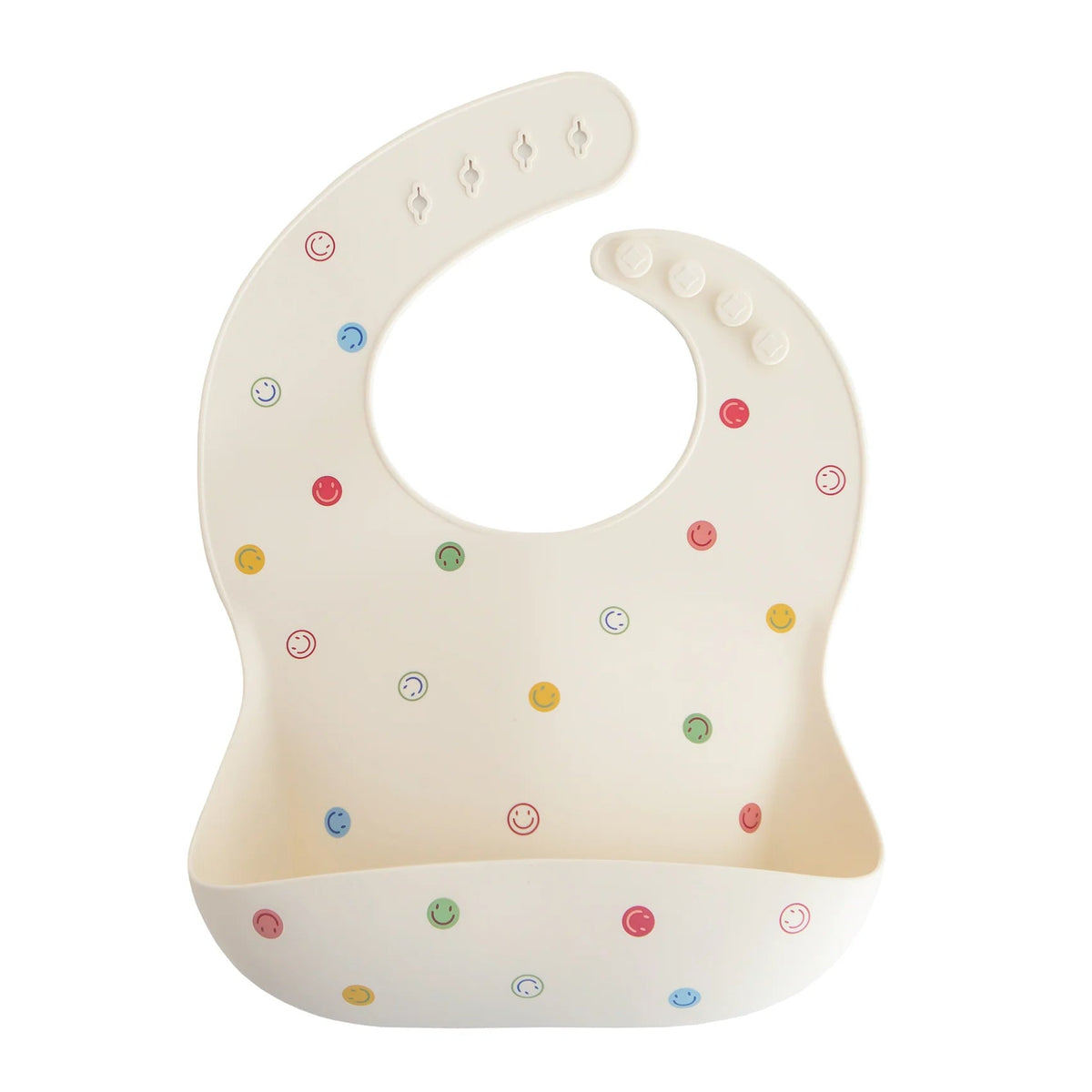 Silicone Baby Bib - Smiley Faces