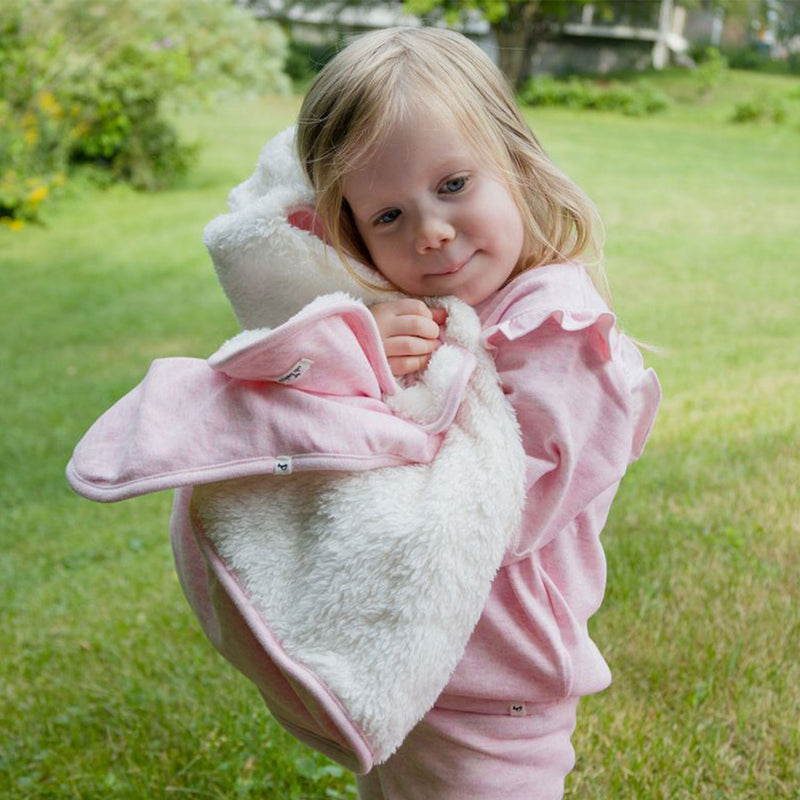 oh baby! Honeycomb Snowdrift Blanket - Pale Pink - Lifestyle