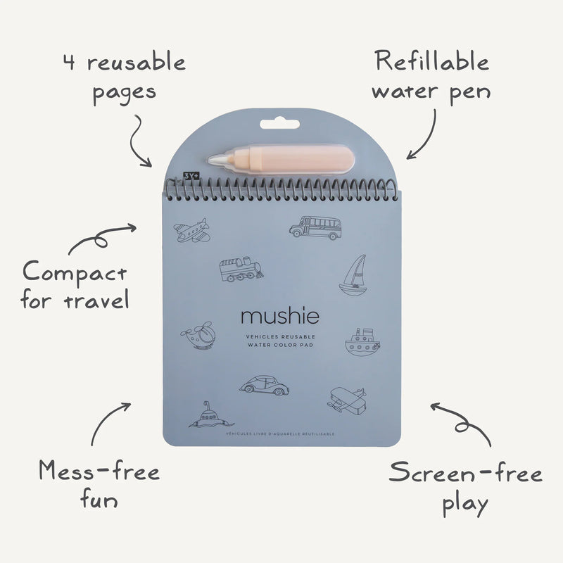 Mushie Vehicles Reusable Water Color Pad