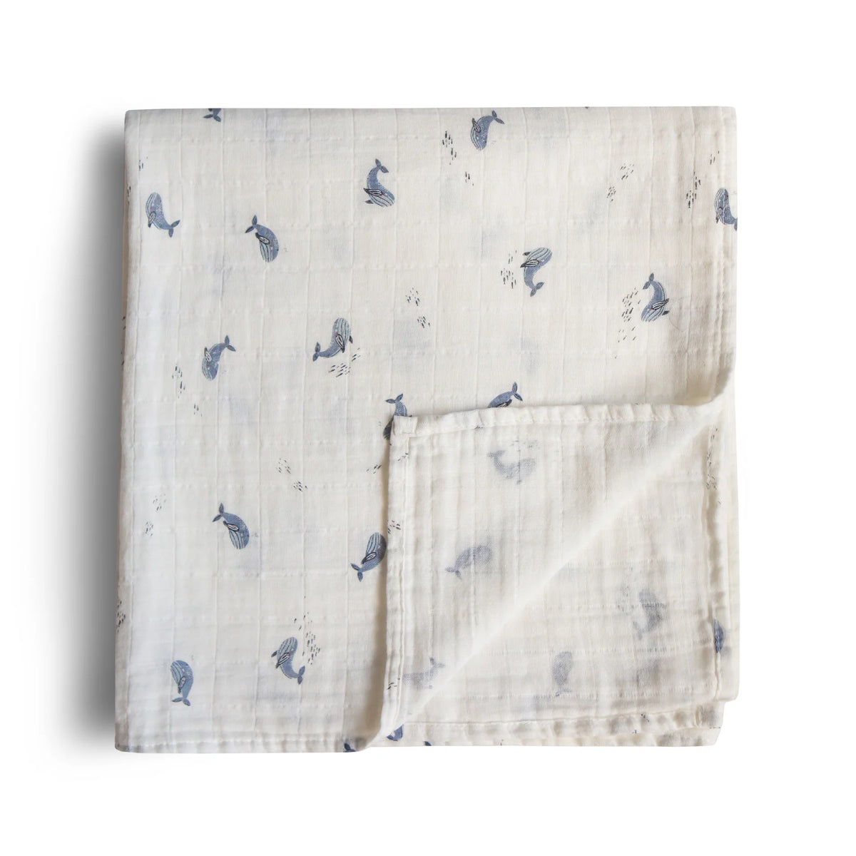Swaddle Blanket Organic Cotton - Whales