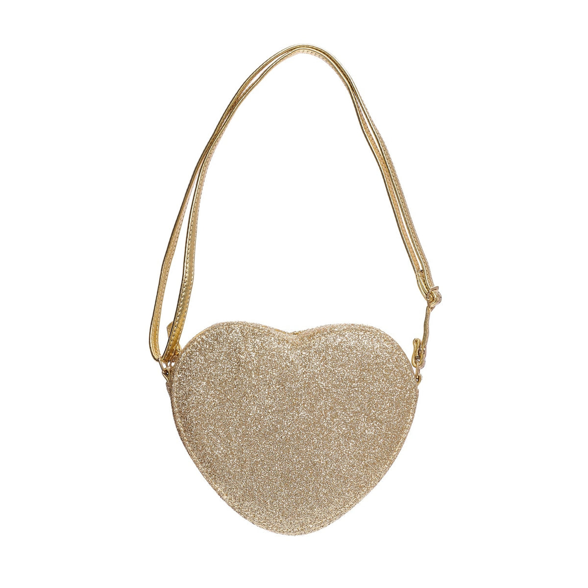 Love Heart Gold Glitter Bag Purse