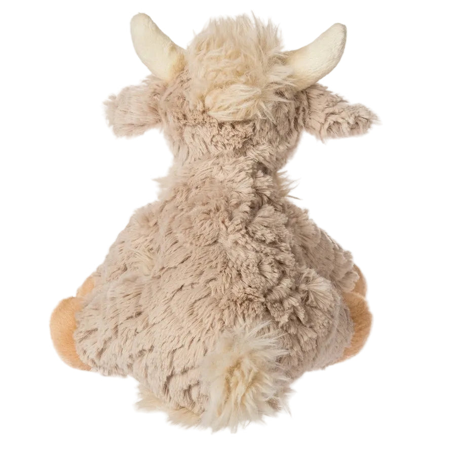 Putty Highland Cow Stuffed Animal - Back