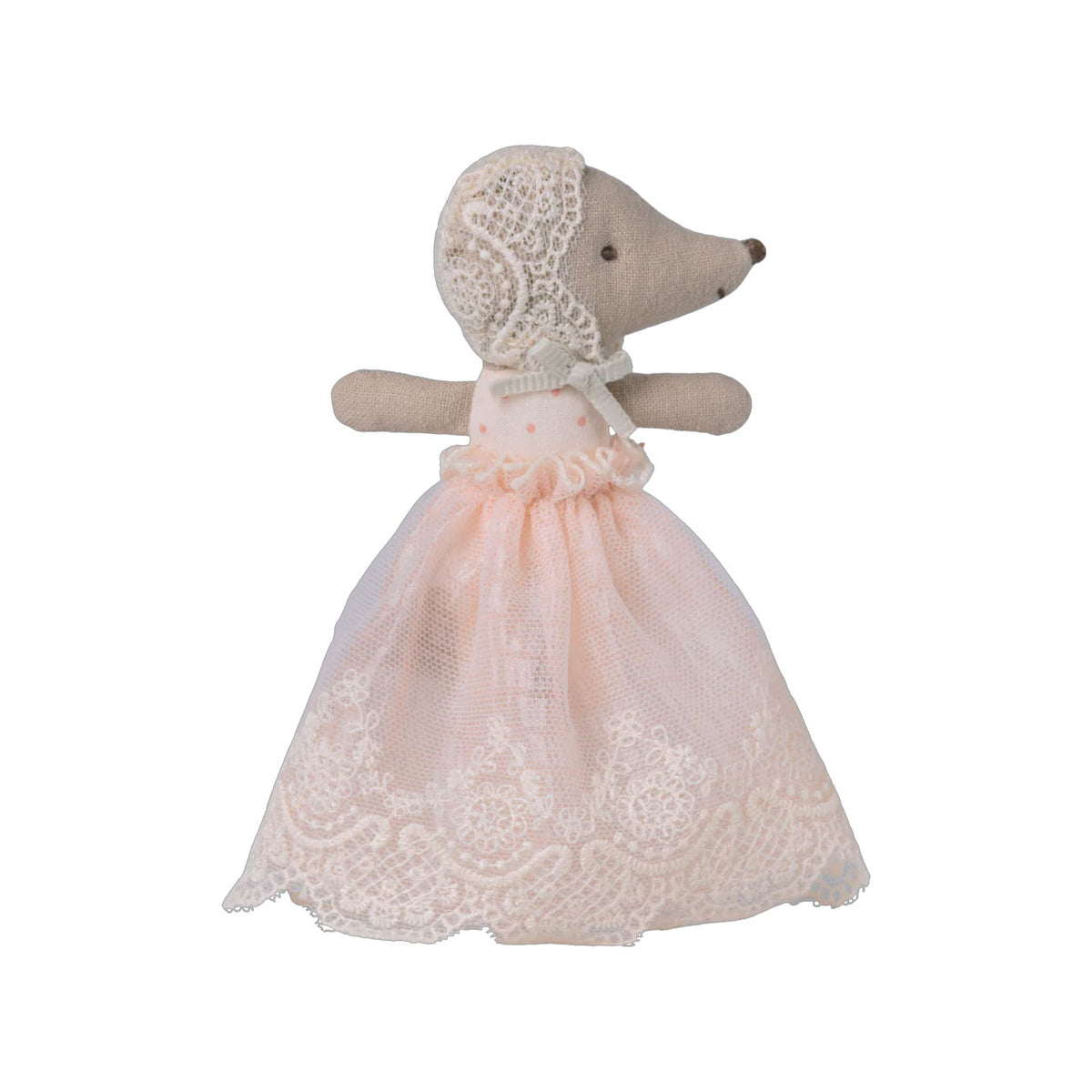 Maileg Baby Mouse in Gown - Powder