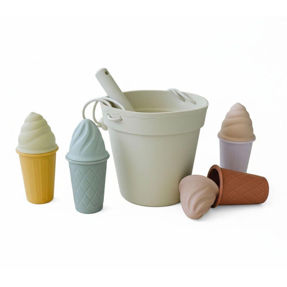 Classic Retro Silicone Ice Cream Beach Set
