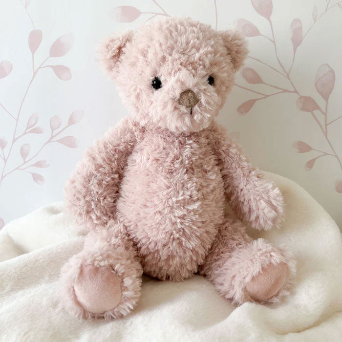 Marshmallow Bear Stuffed Animal - Pink - Lifestyle