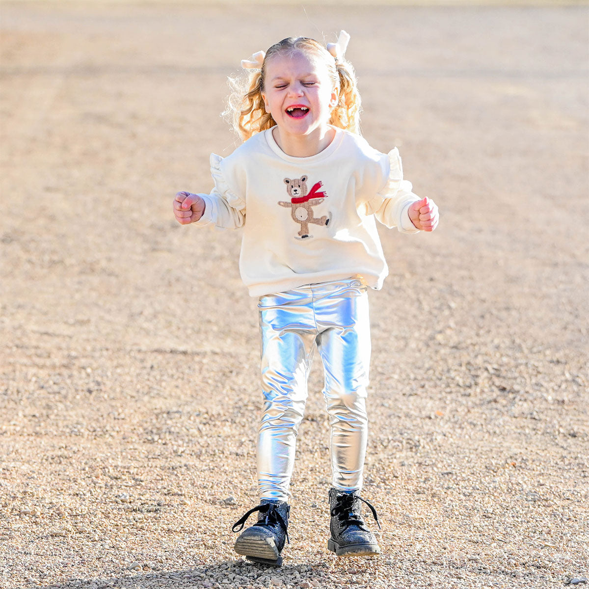 oh baby! Metallic Legging - Silver
