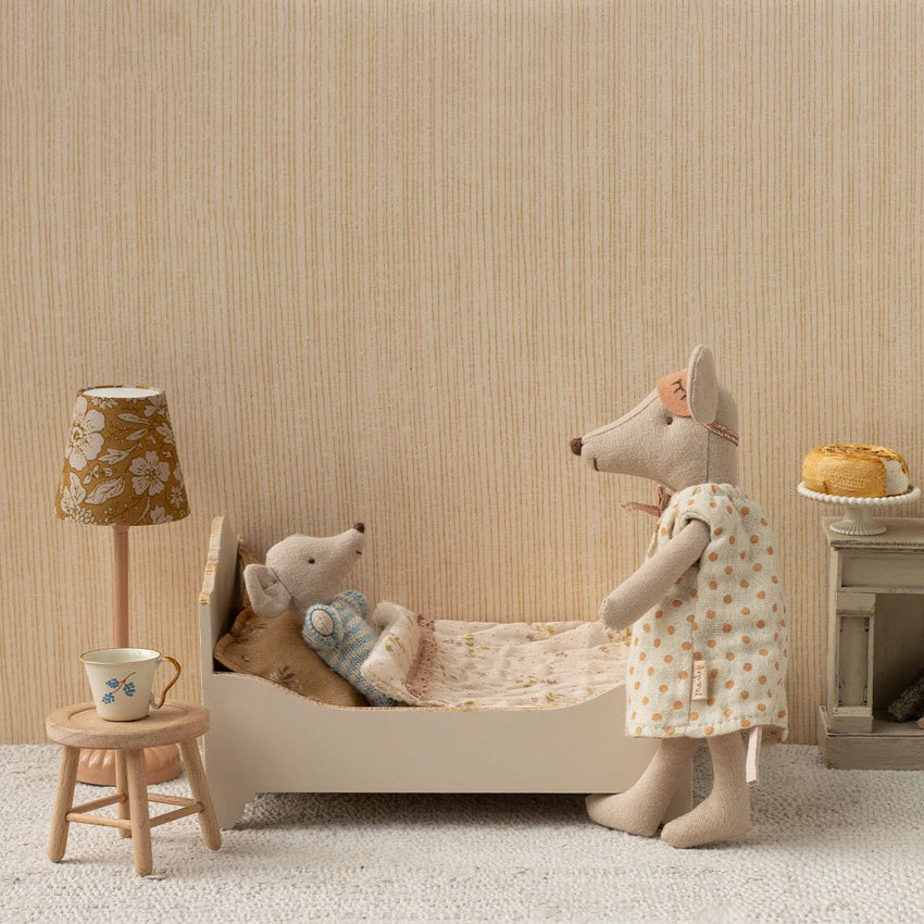 Maileg Bed, Mouse - Off White - Lifestyle