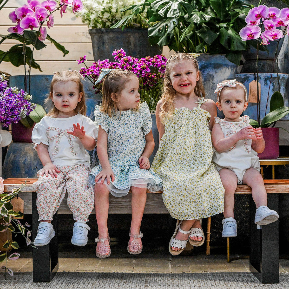 oh baby! Brandie Dress - Poppy Sprig - Lemon - oh baby!