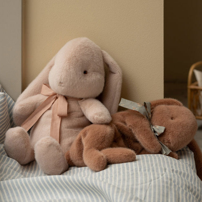 Maileg Bunny Plush Stuffed Animal, Small - Light Powder - Lifestyle