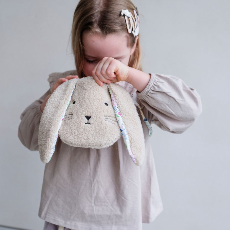 Fluffy Bunny Face Bag Purse - Lifestyle