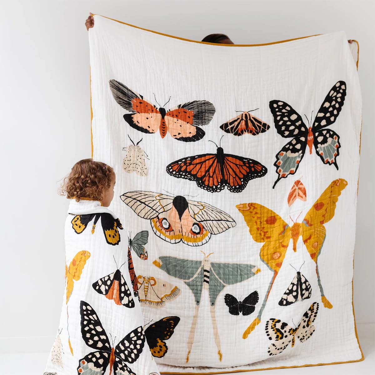 Clementine Kids Large Throw Blanket Butterfly Collector oh baby