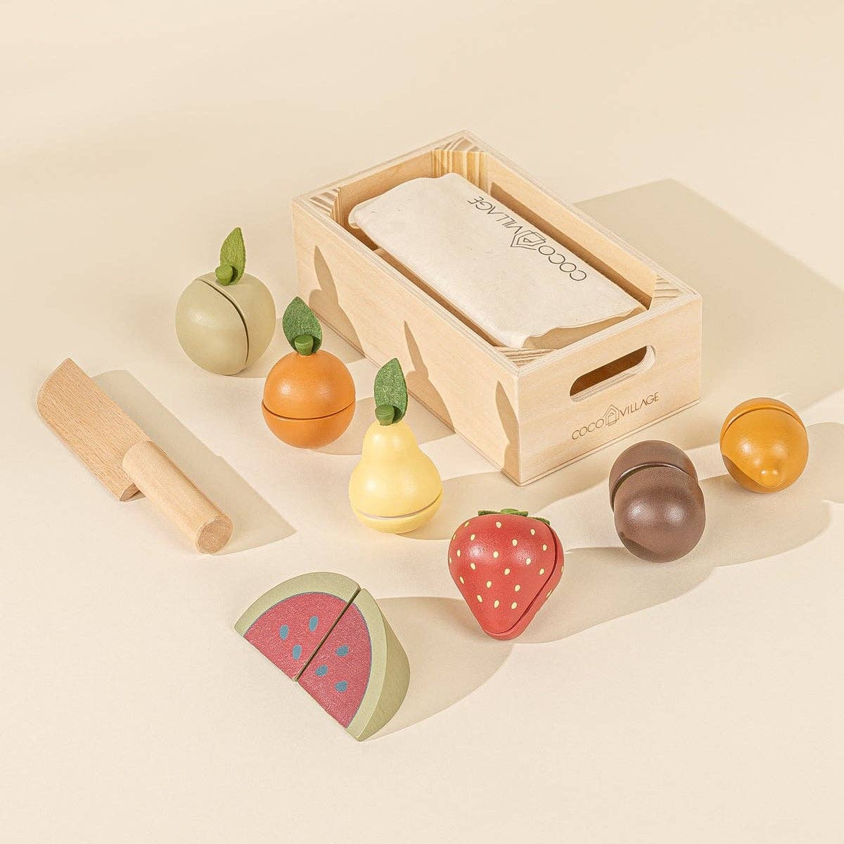 Wooden Fruits Playset
