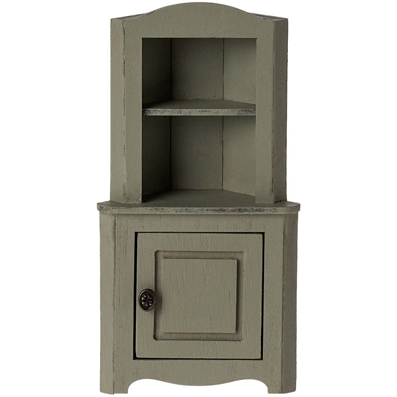 Maileg Corner Cabinet, Mouse - Light Green