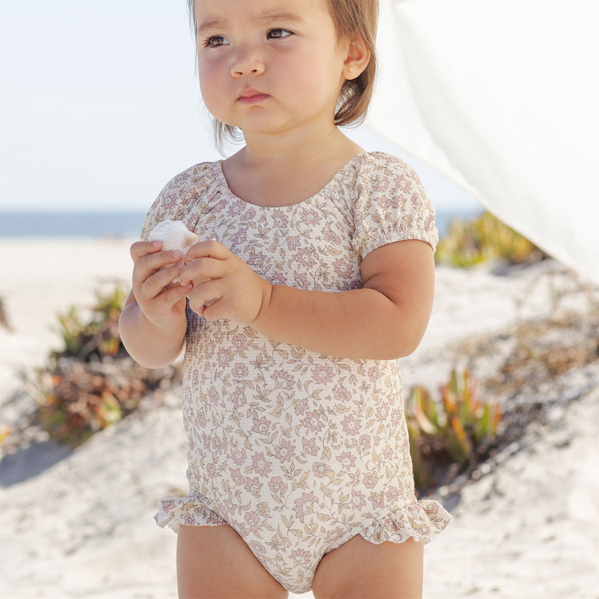 Quincy Mae Catalina One-Piece Swimsuit - Dahlia - Lifestyle