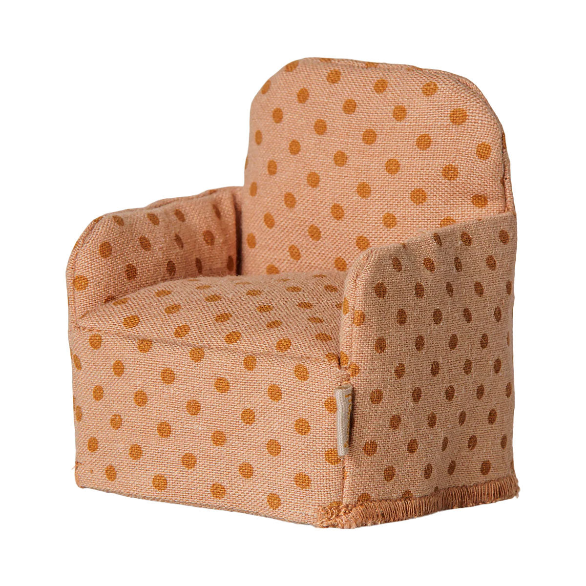 Maileg Folding Chair, Mouse - Dots - Side