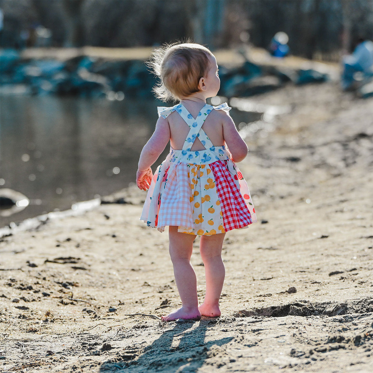 oh baby! Charlotte Dress & Panty Set - Multi Fruit Print - Back