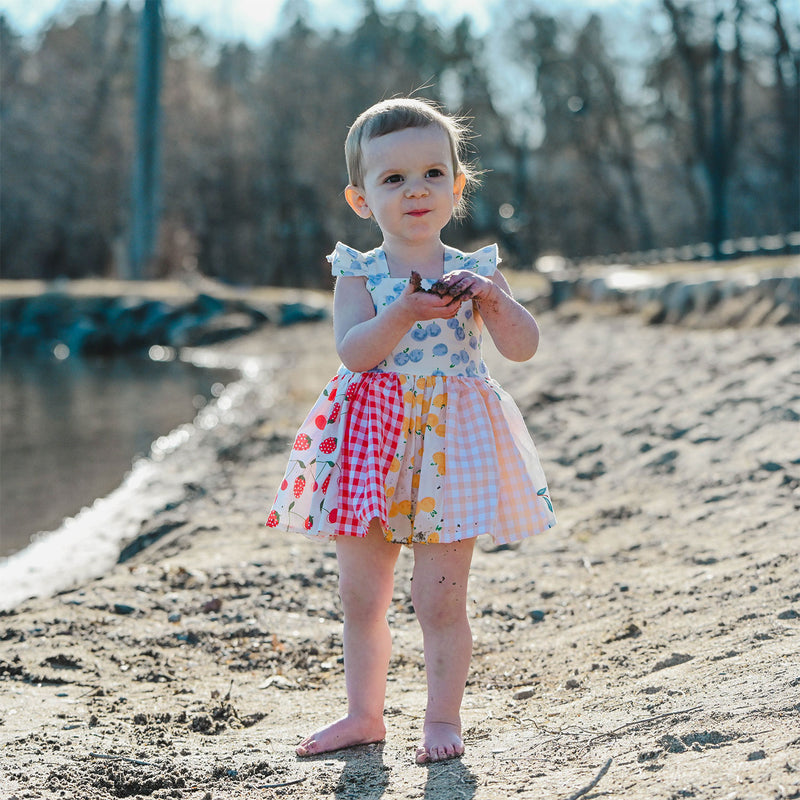 oh baby! Charlotte Dress & Panty Set - Multi Fruit Print - Lifestyle