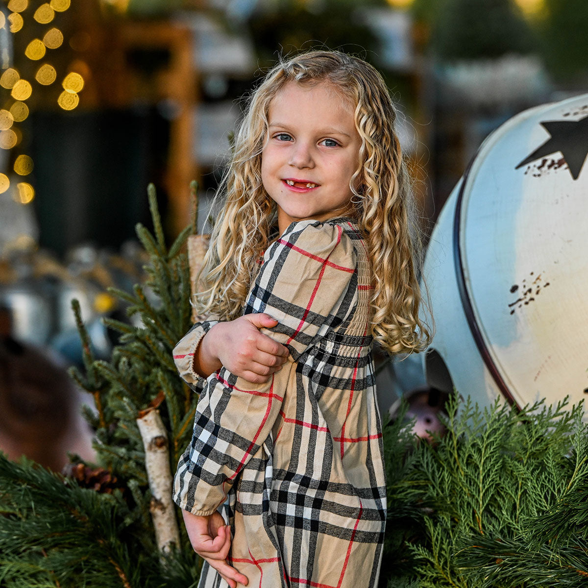 oh baby! Anna Dress - London Tartan - Classic - Side