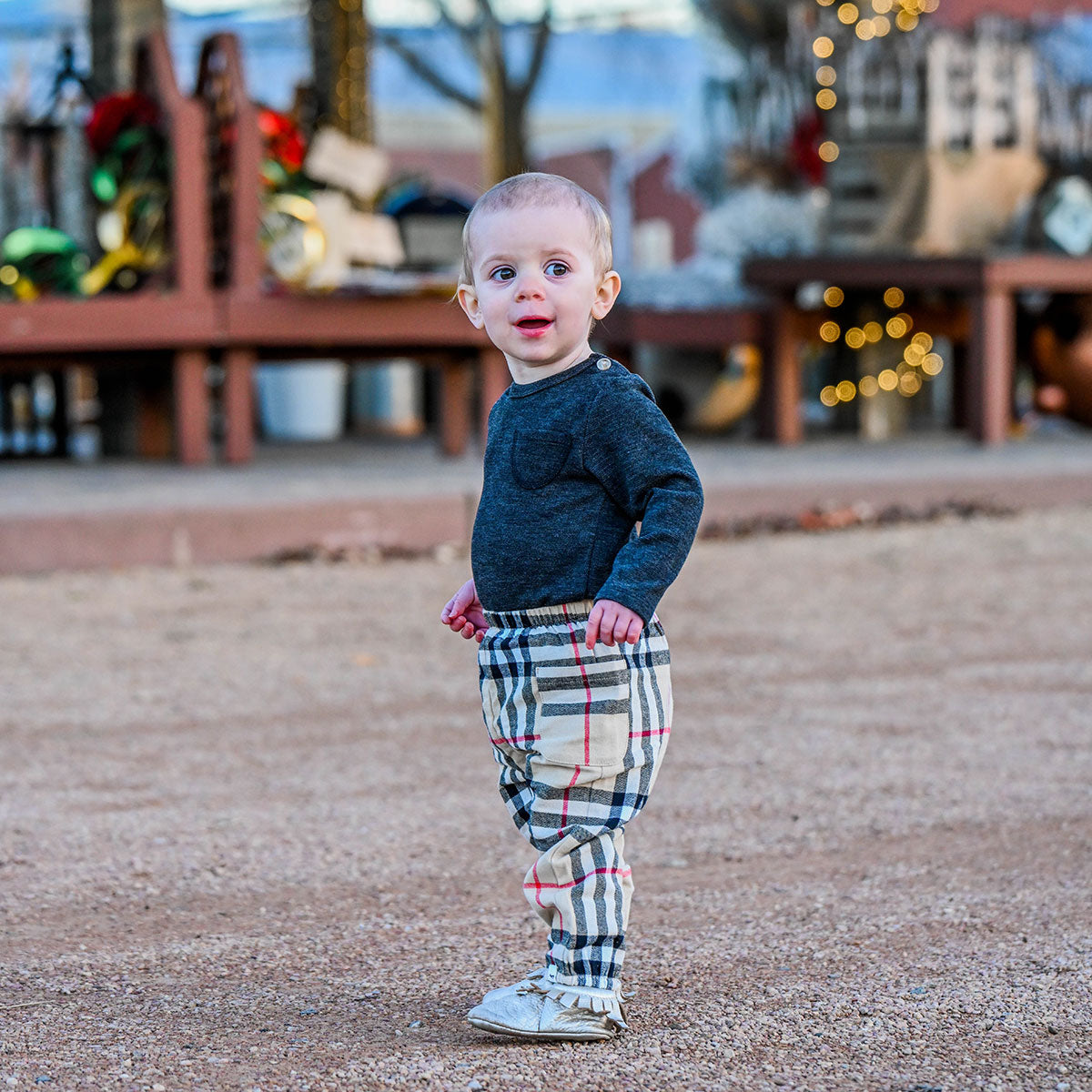 oh baby! Side Pocket Pant - London Tartan - Classic - Side