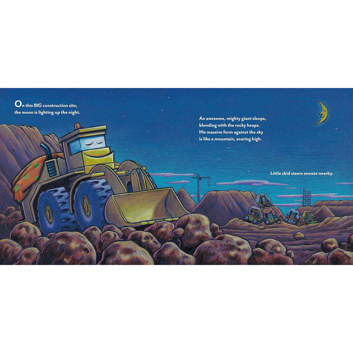 Construction Site: Dad and His Crew Power Through! Book - Inside