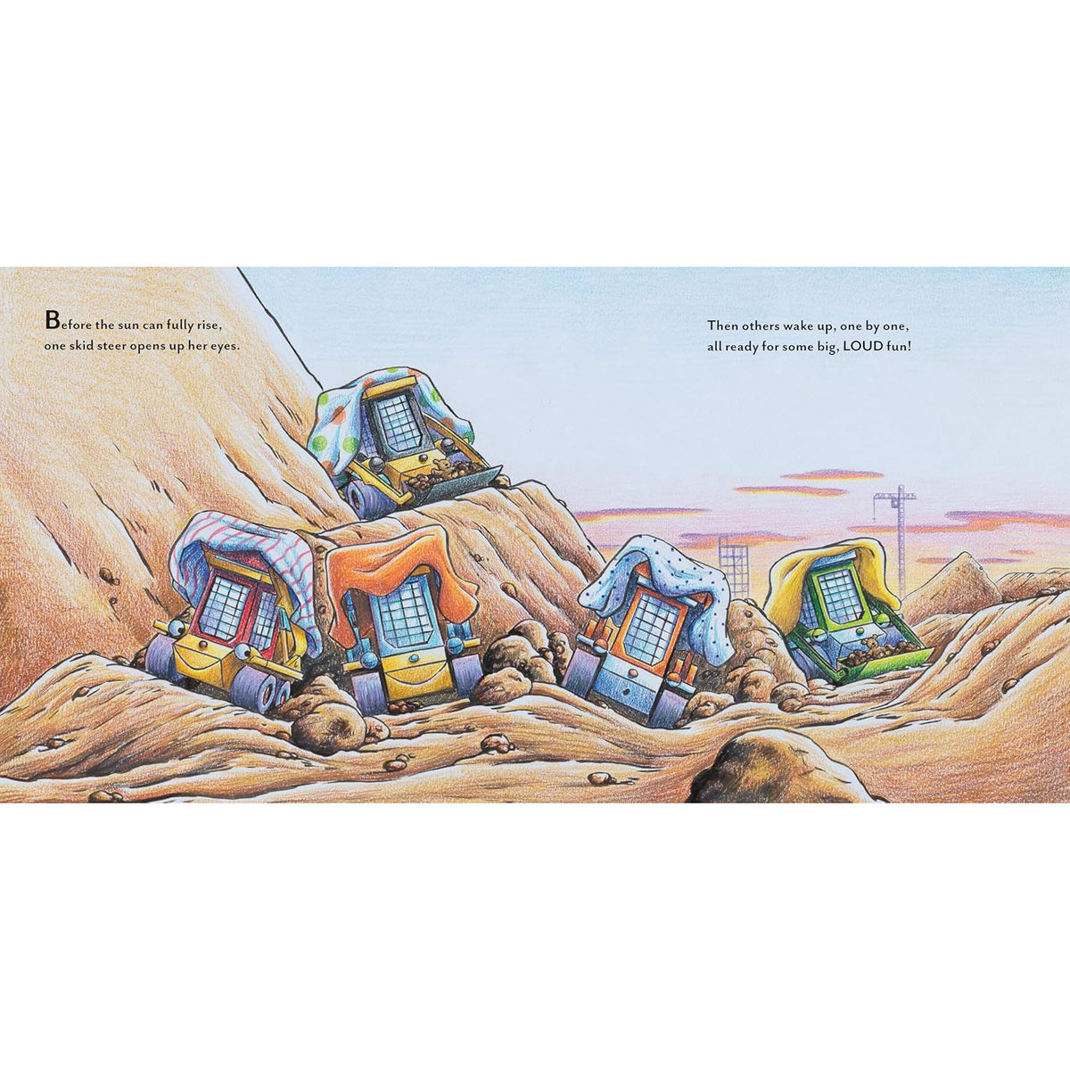 Construction Site: Dad and His Crew Power Through! Book - Page