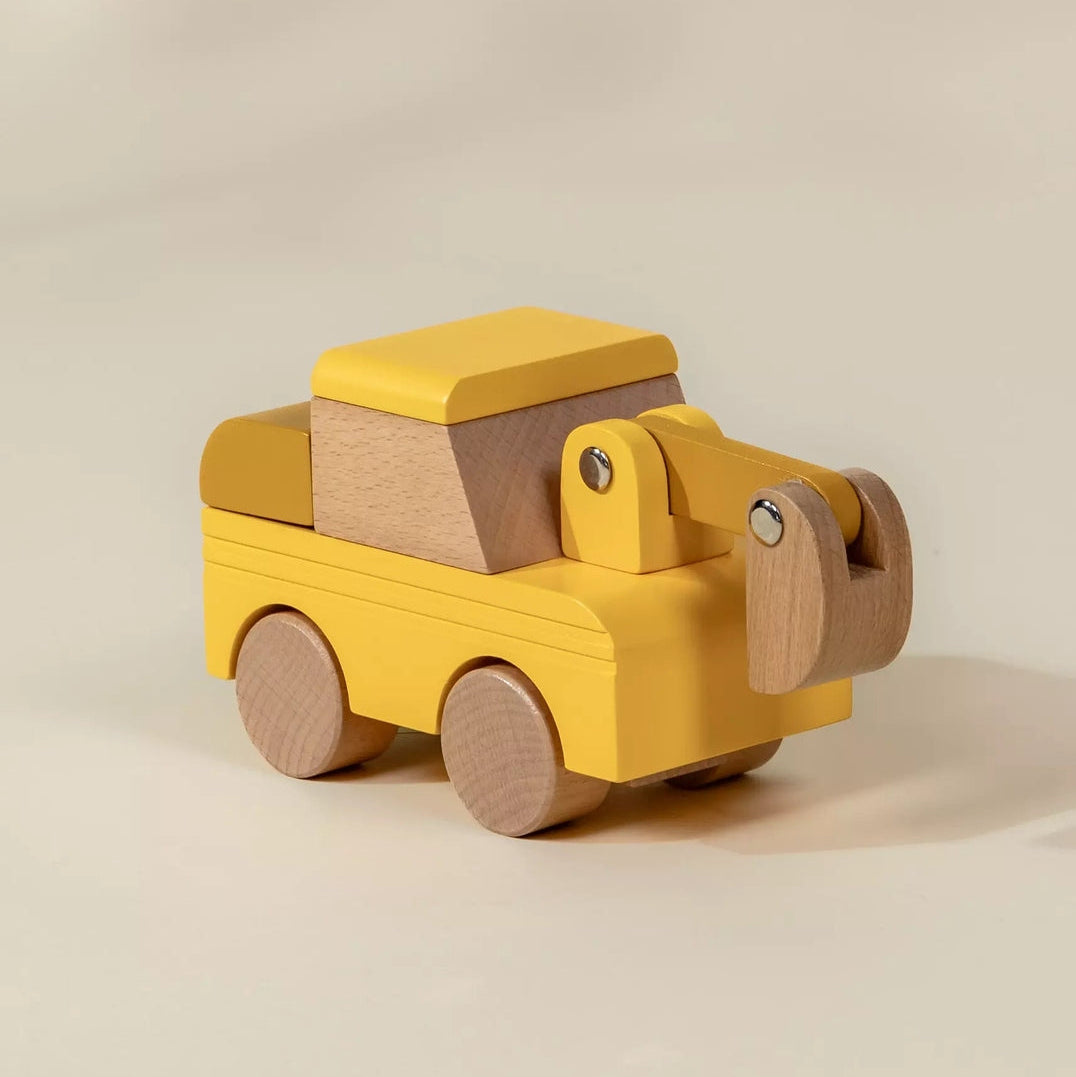 Wooden Construction Vehicle - Excavator