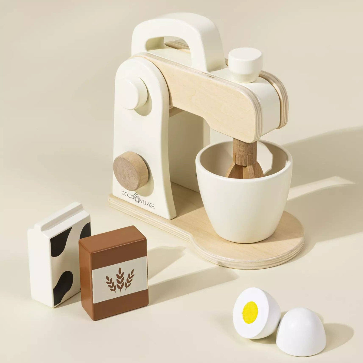 Wooden Stand Mixer and Accessories