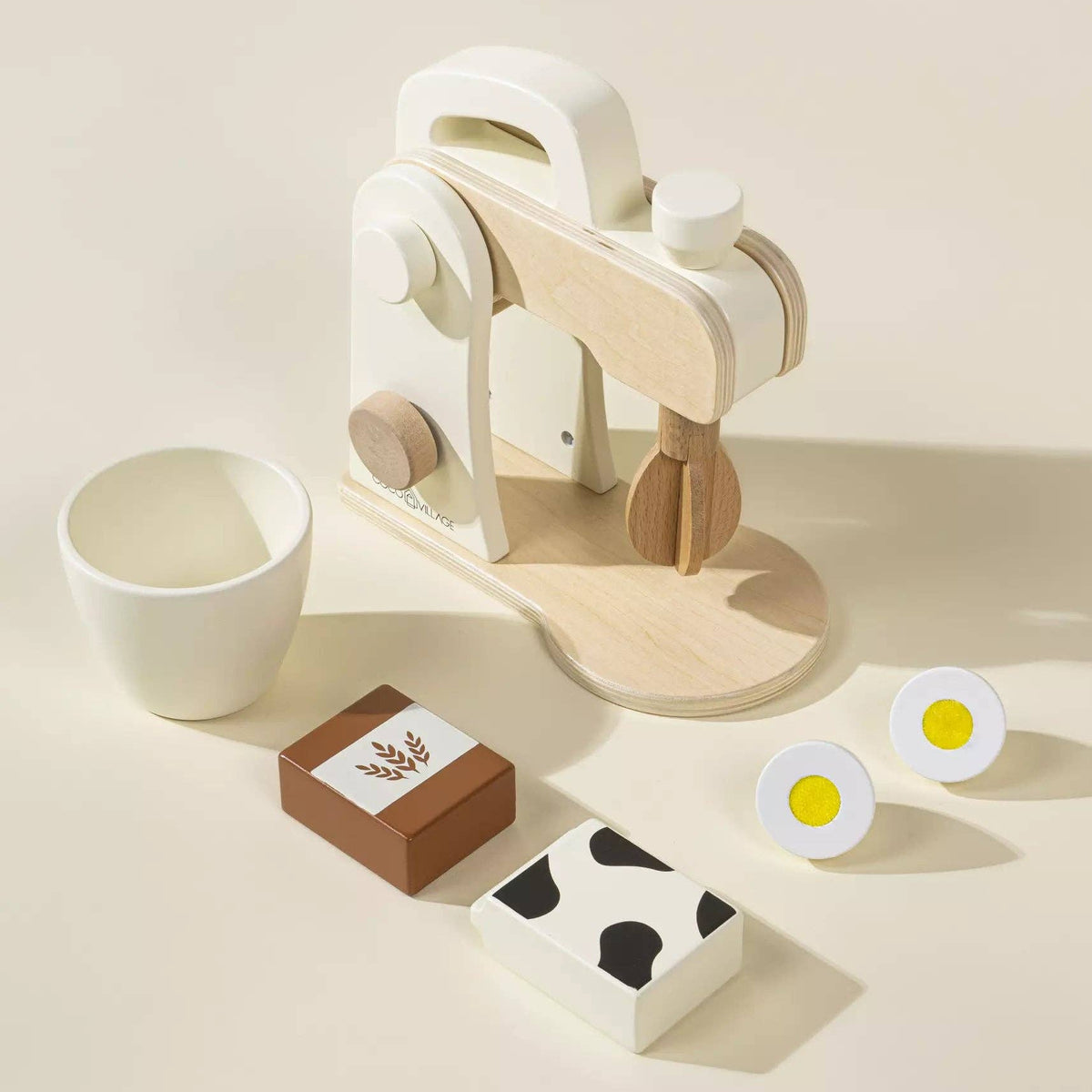 Wooden Stand Mixer and Accessories