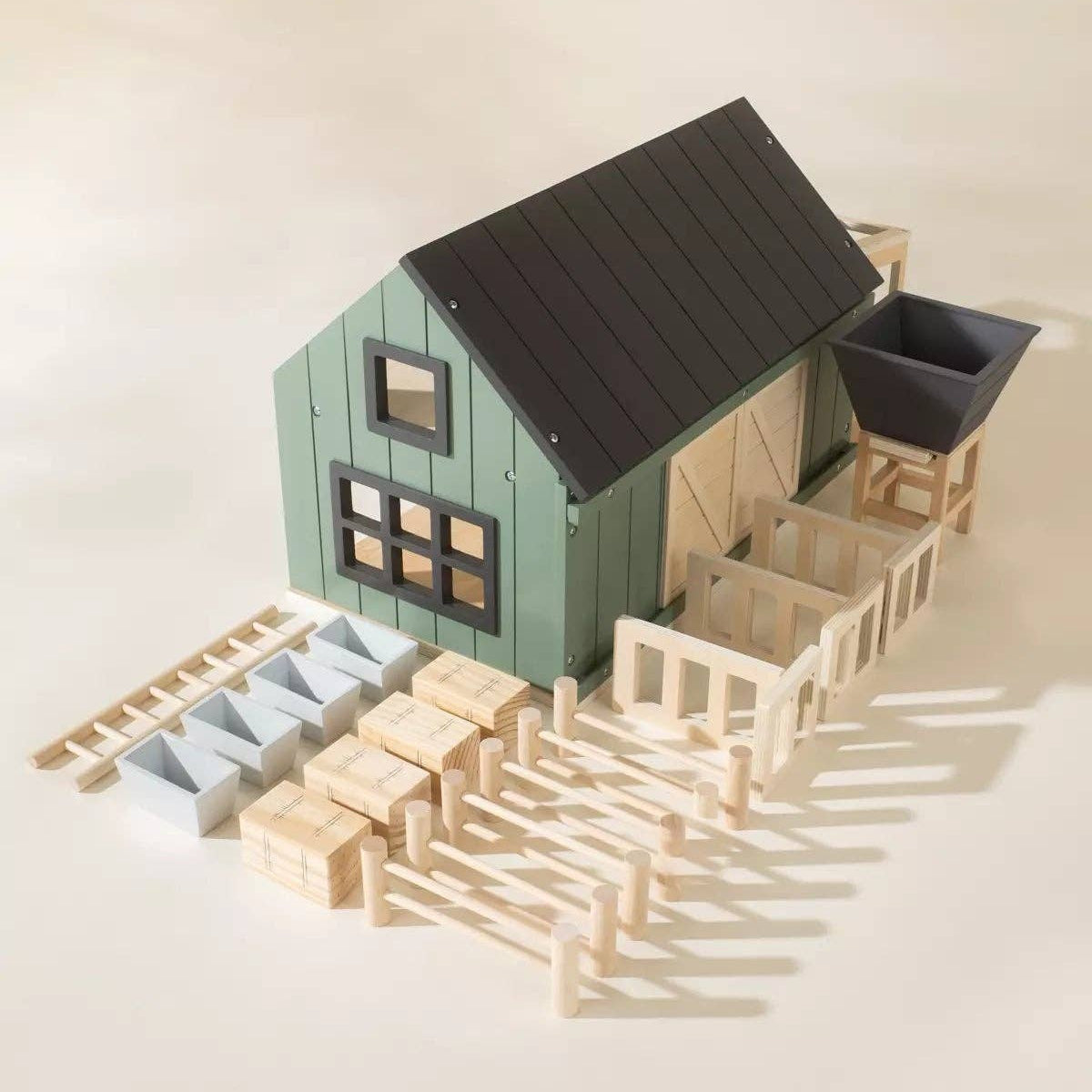 Wooden Farm & Accessories Set