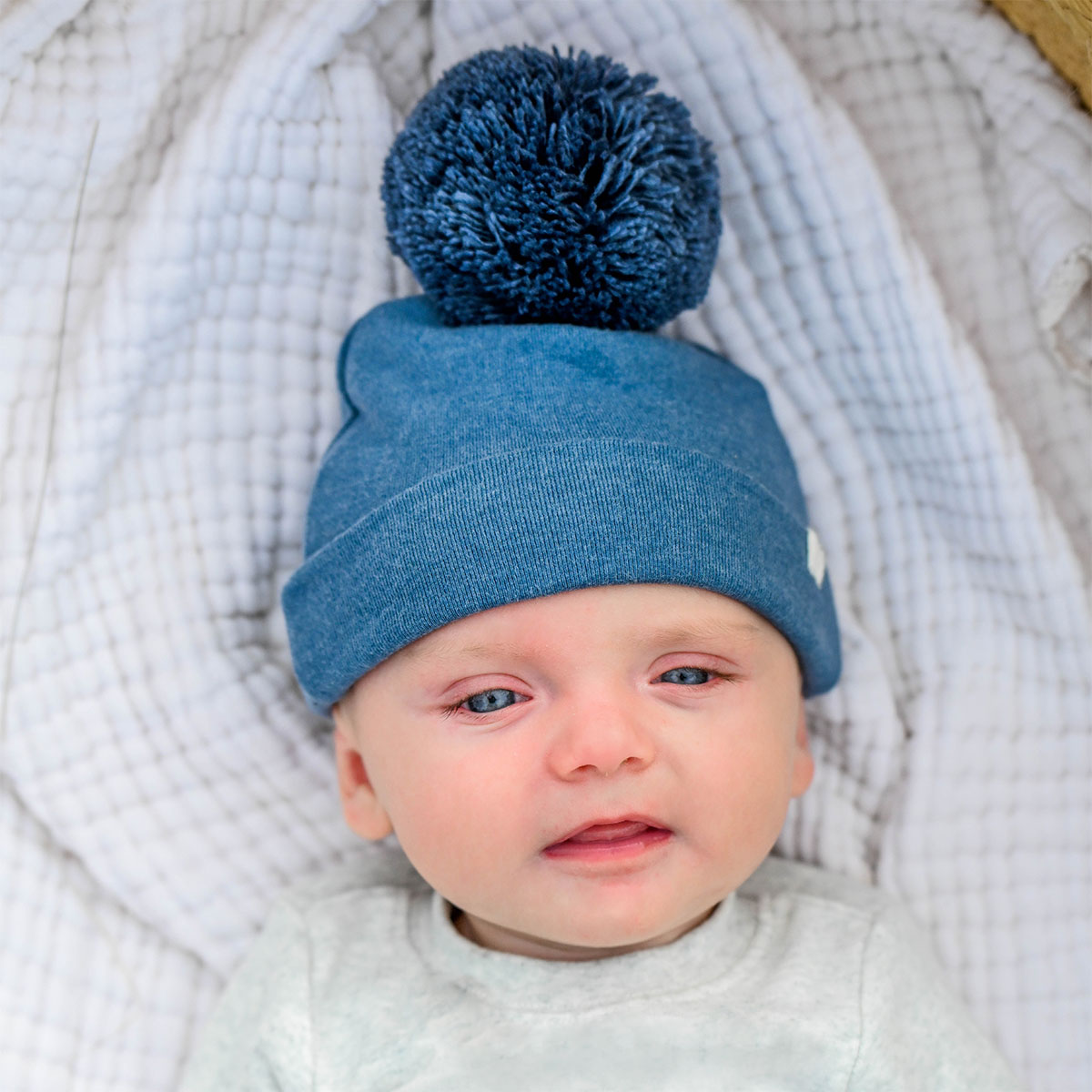 oh baby! Two Piece Set - Denim "dude" Applique  - Heather Gray