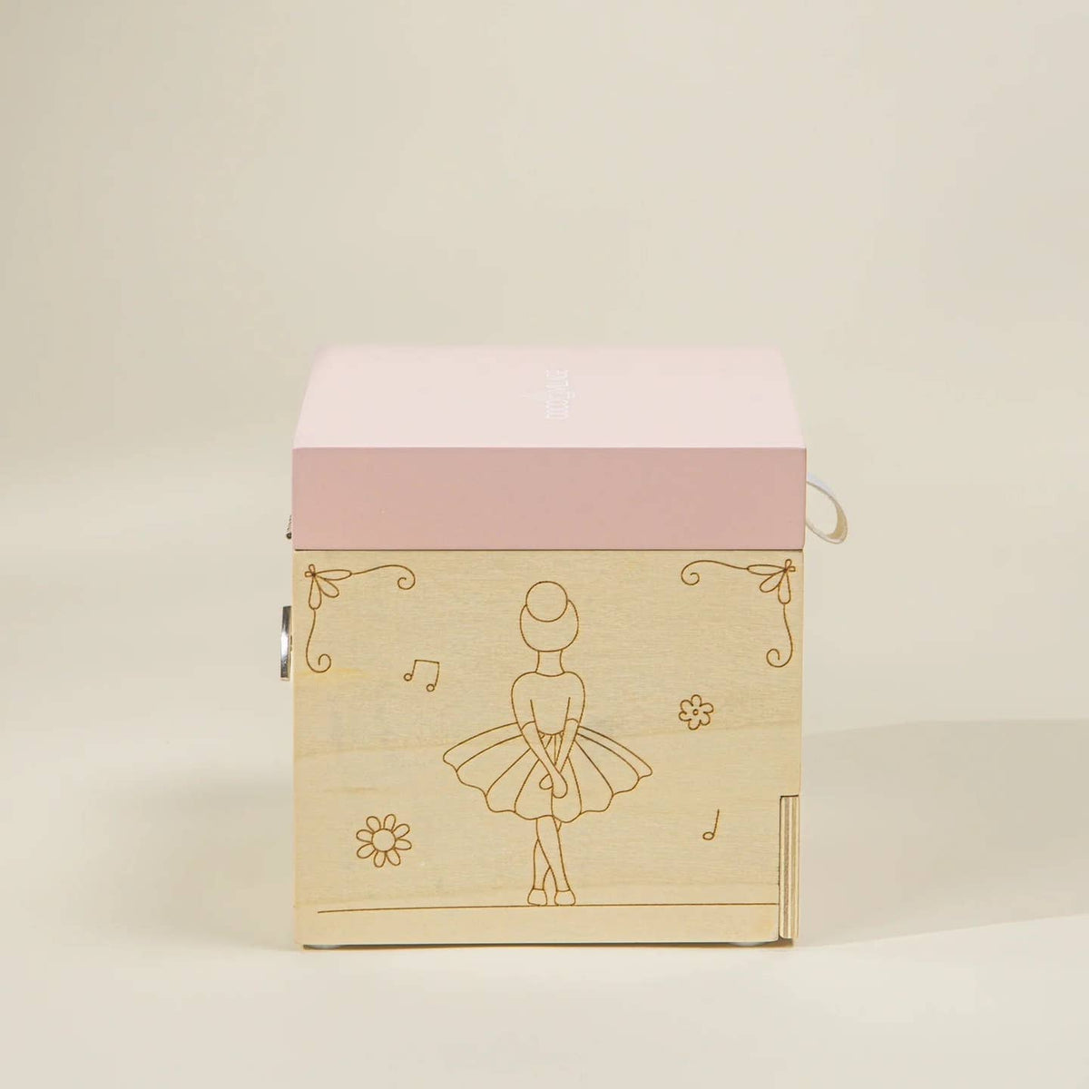 Wooden Musical Souvenir Box - Ballerina - Back