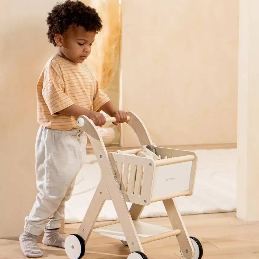 Wooden Shopping Cart - Lifestyle