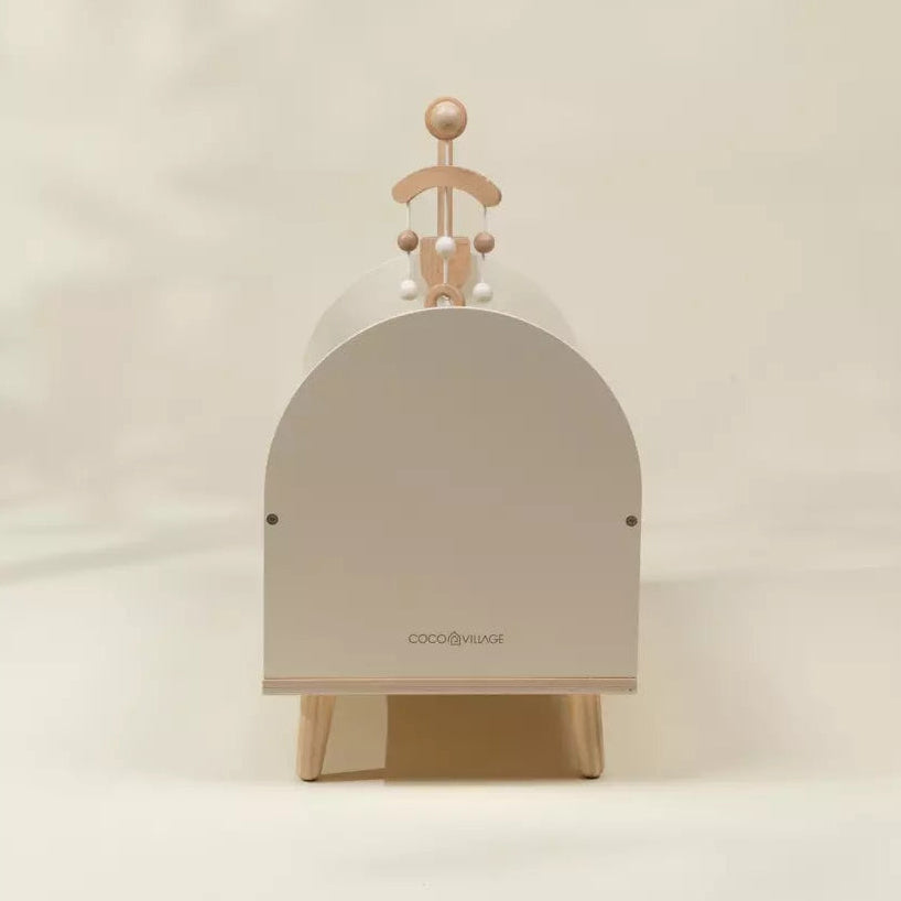 Wooden Dolls’ Crib & Accessories