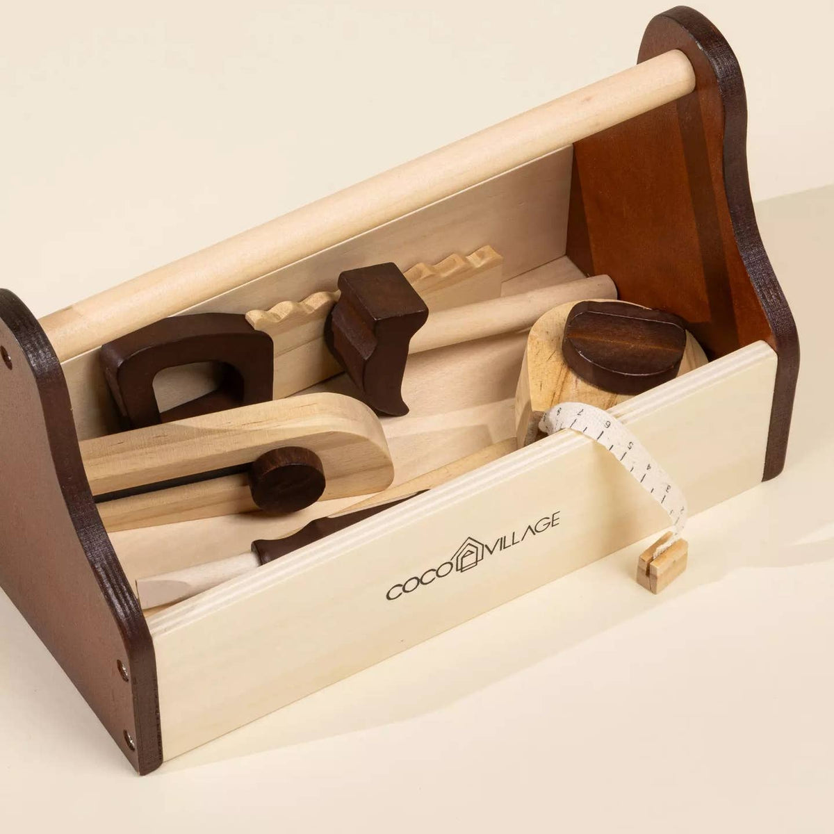 Wooden Tools in Toolbox