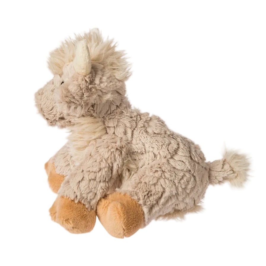 Putty Highland Cow Stuffed Animal - Side