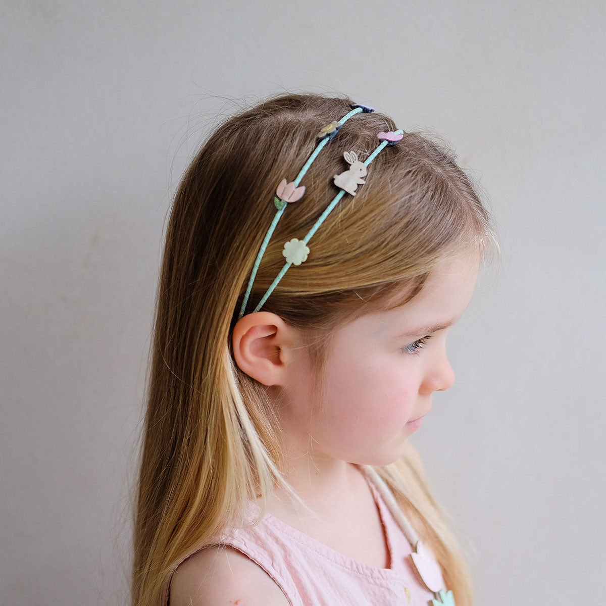 Easter Double Alice Band Headband - Side