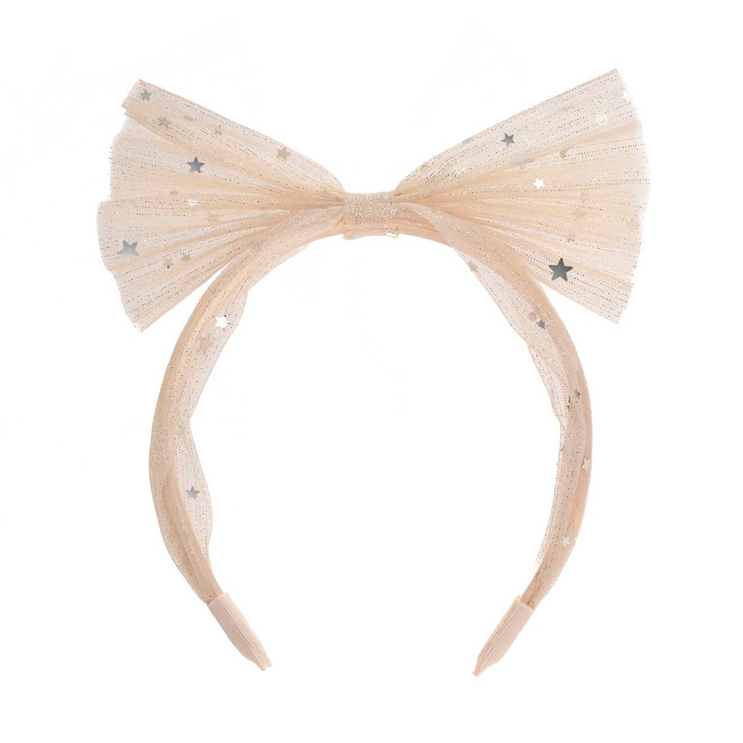 Shimmer Tulle Bow Headband
