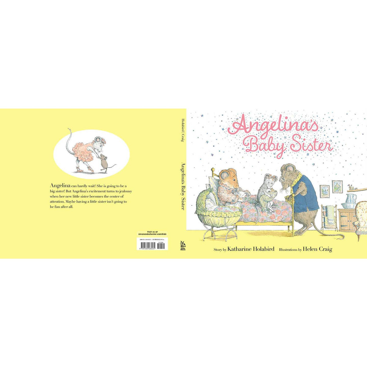 Angelina's Baby Sister By Katharine Holabird - Back