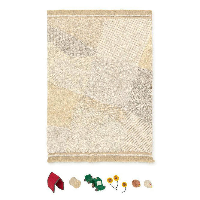 Washable Play Rug - Farm Fields