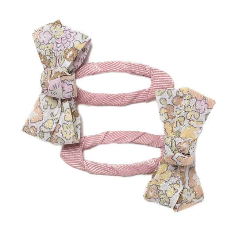 Fairytale Floral Twisty Bow Hair Clip