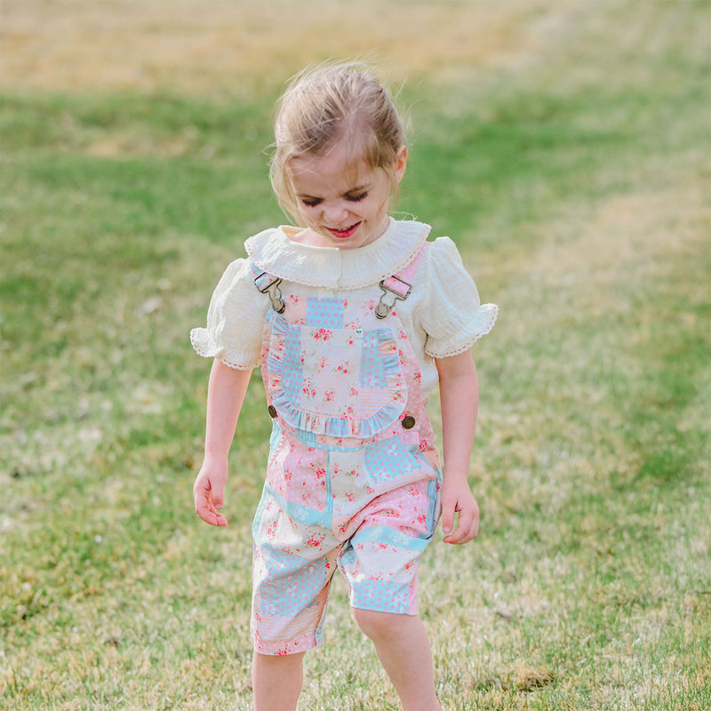oh baby! Shortalls - Floral Patchwork