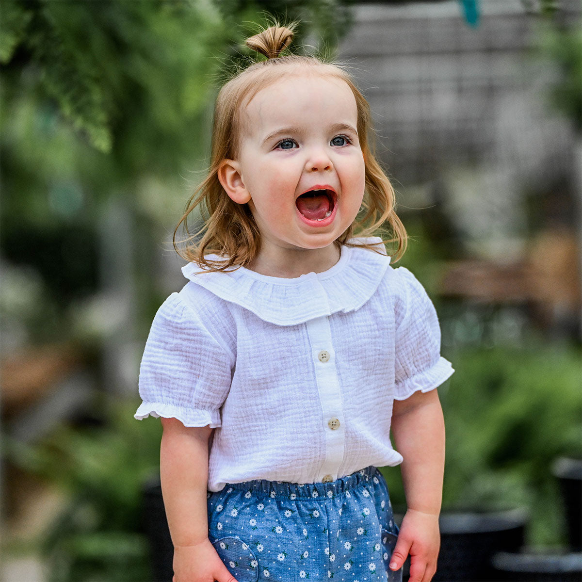 oh baby! Layla Blouse - Gauze - Oyster - Lifestyle