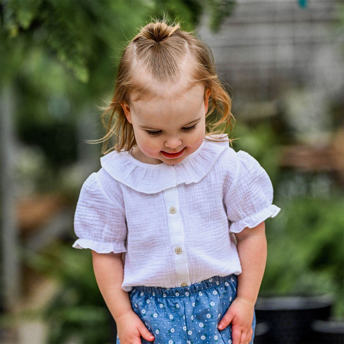 oh baby! Layla Blouse - Gauze - Oyster - Lifestyle