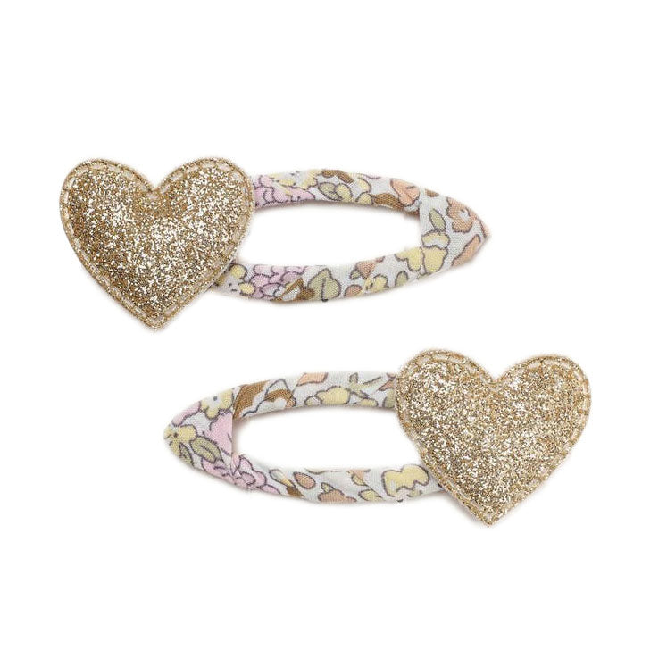Fairytale Floral Heart Hair Clip