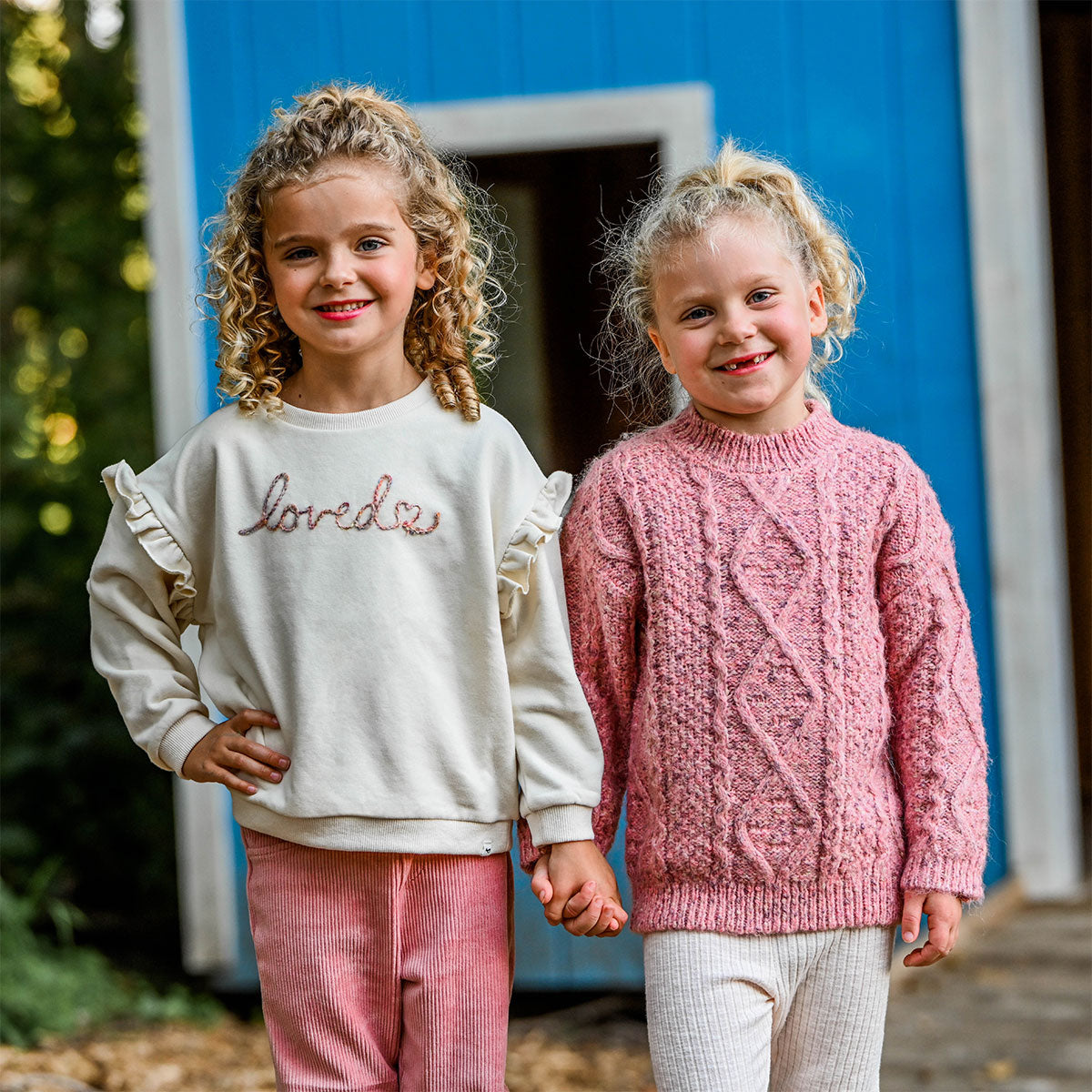 Homespun Collection - Loved Sweatshirt and Specked Sweater with Leggings