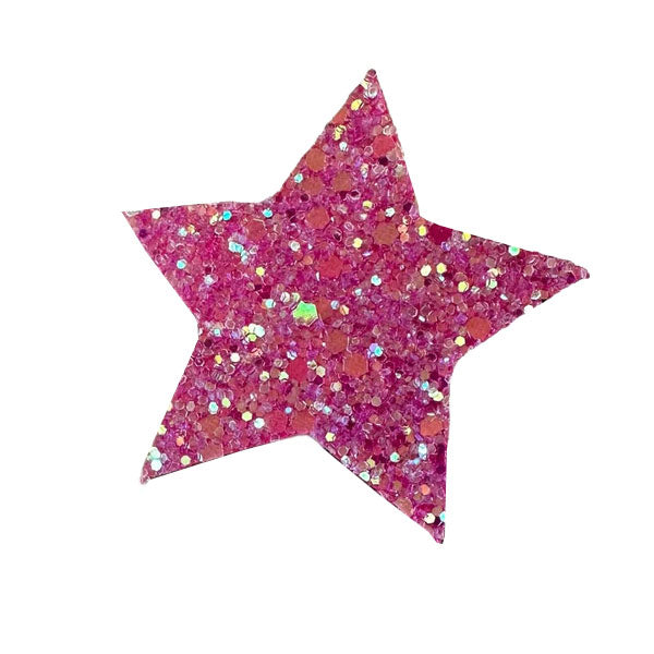 Party Happy Stars Hair Clips - Pink