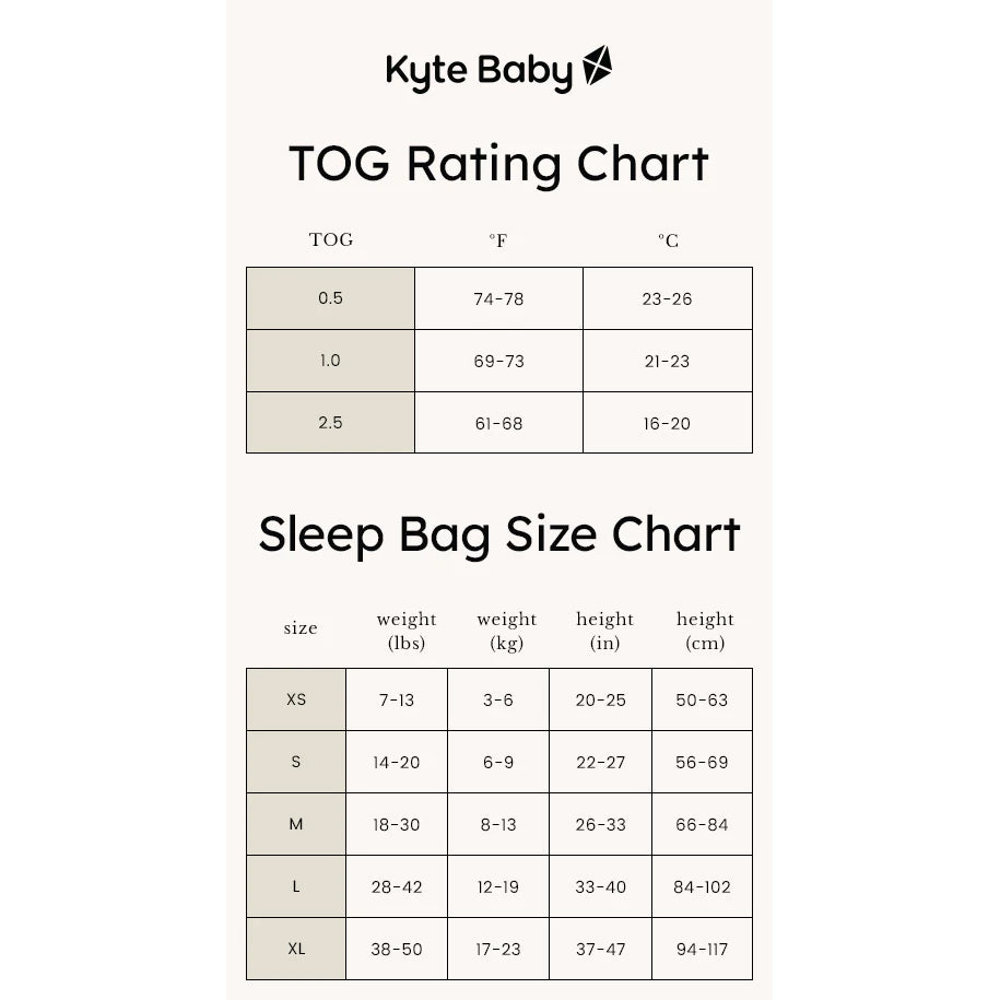 Kyte Baby Sleep Bag 0.5 - Storm