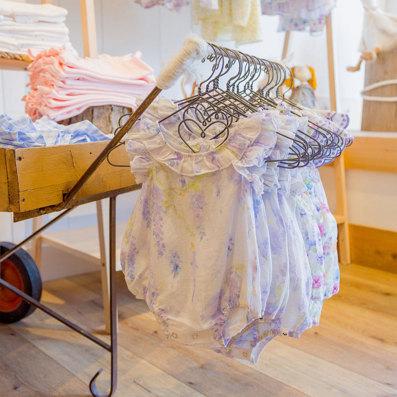 oh baby! Lolly Ruffle Bubble - Watercolor Lilacs - Lilac - Lifestyle