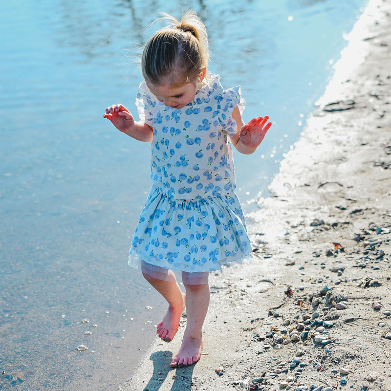 oh baby! Lola Tutu & Skirt Set - Blueberry Print - Lifestyle