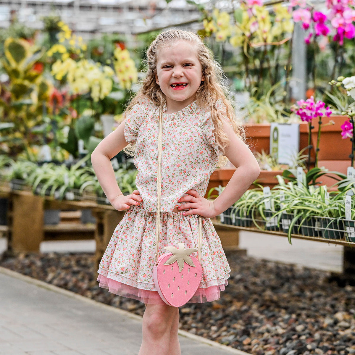 oh baby! Lola Top & Tutu Skirt Set - Poppy Sprig - Blush